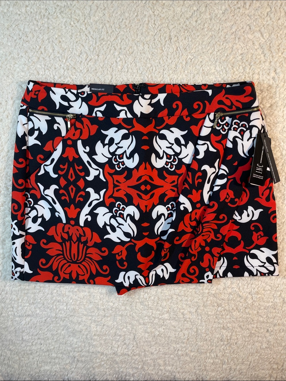 INC International Concepts Neo Romance Dream Lady Skort NWT Size 8